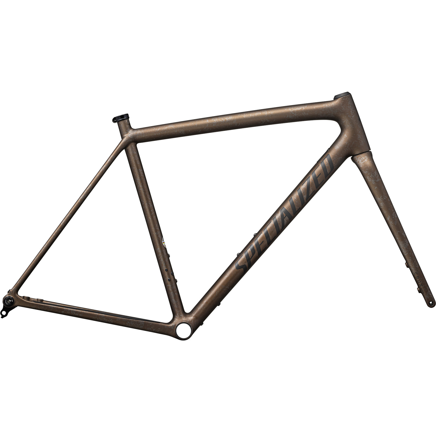 Specialized CRUX 10R Frameset Gravel Carbon 2024 burnt gold metallic black pearl dry impasto obsidian