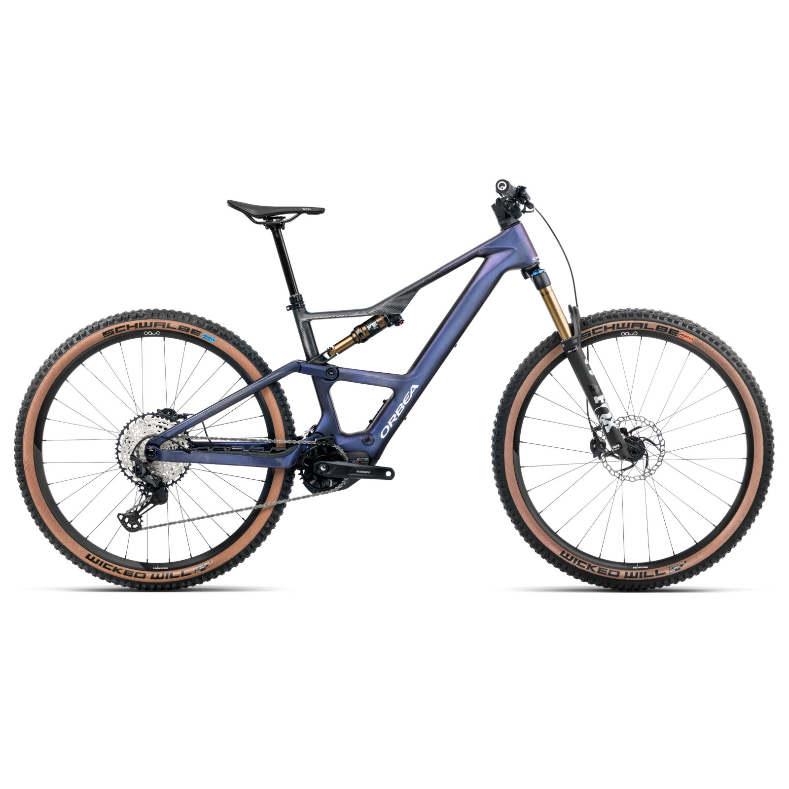 Produktbild von Orbea RISE SL M10 E-Mountainbike - 2025 - Tanzanite Carbon - Carbon Raw (matt)