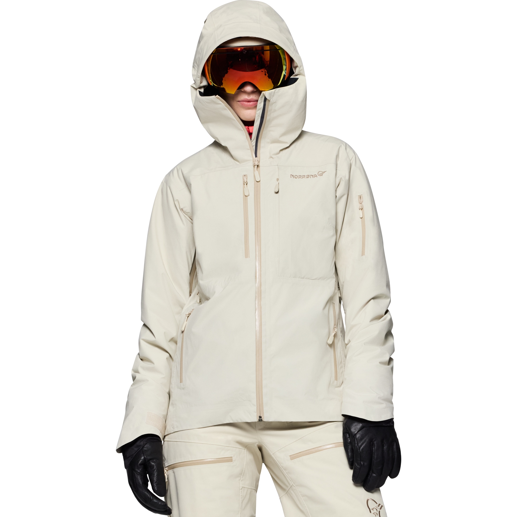 Norrona lofoten Gore-Tex insulated Jacket Women - Oatmeal | BIKE24