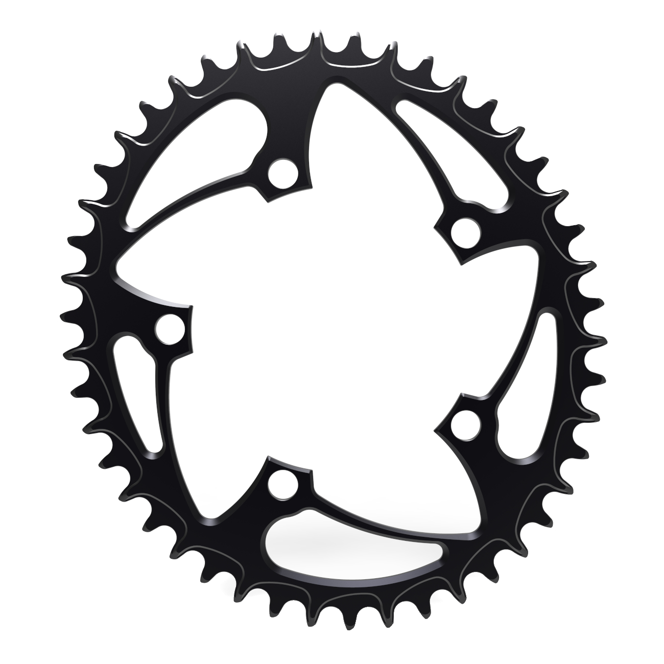 Picture of Alugear Narrow Wide Road Chainring - Oval - 110 BCD - 5-Bolt