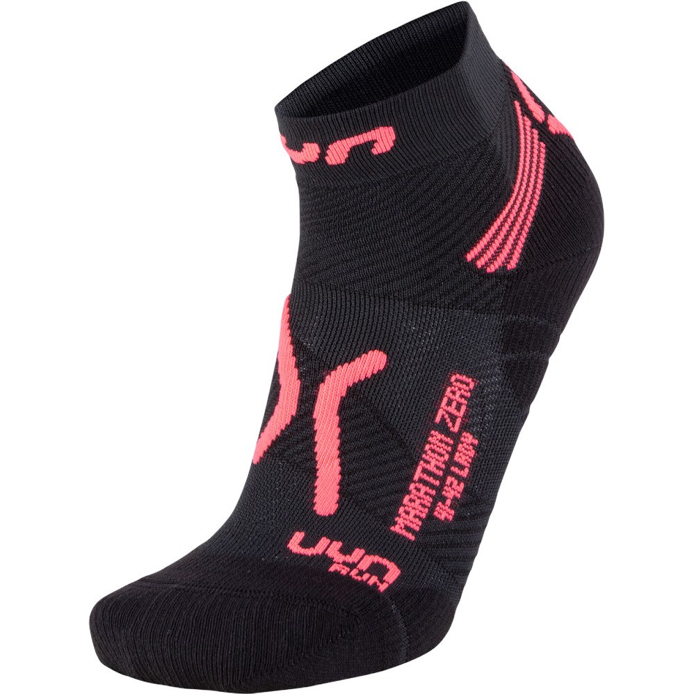 Picture of UYN Marathon Zero Socks Women - Black/Coral Fluo