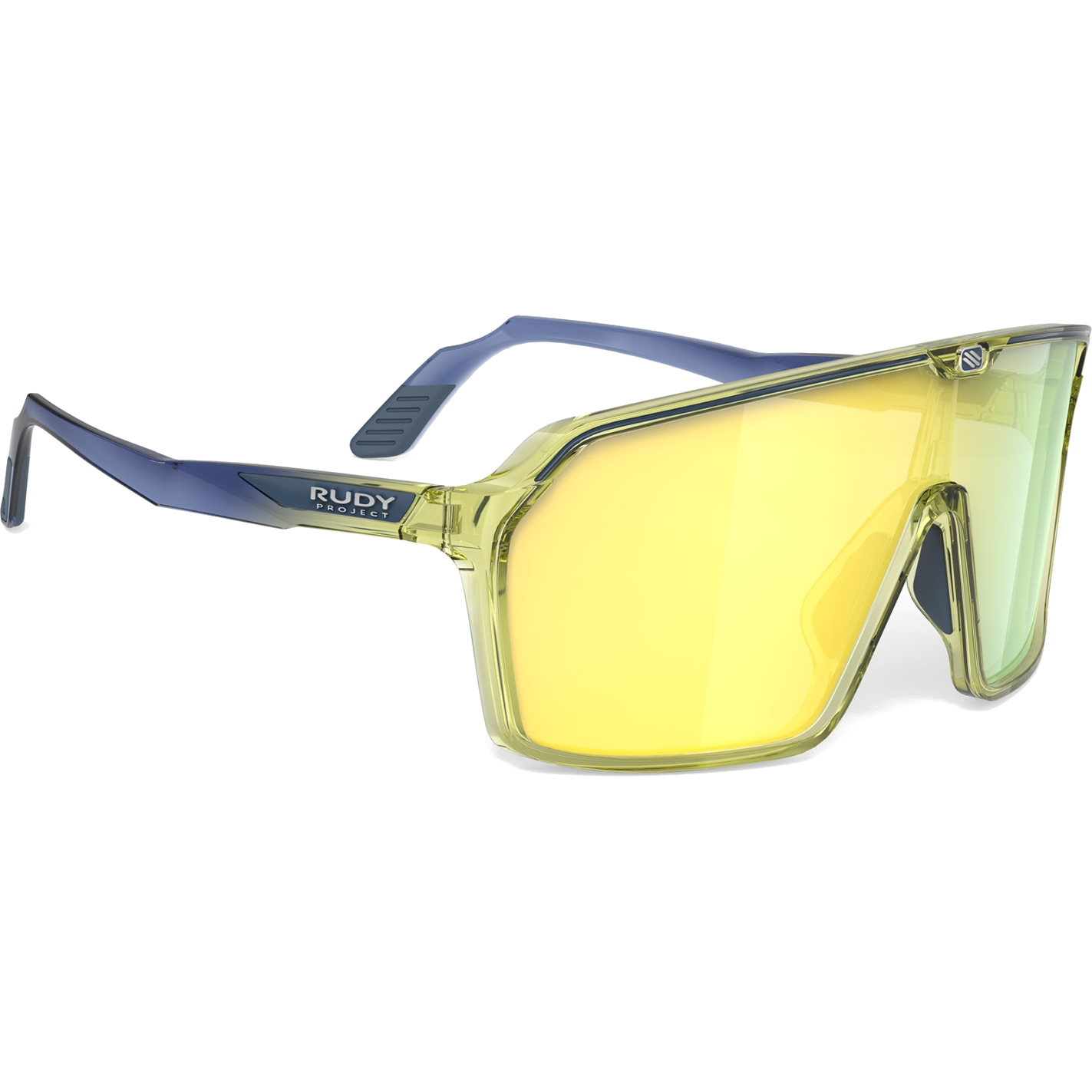 Produktbild von Rudy Project Spinshield Brille - Crystal Blue Avio Apple Green Fade Gloss/Multilaser Yellow