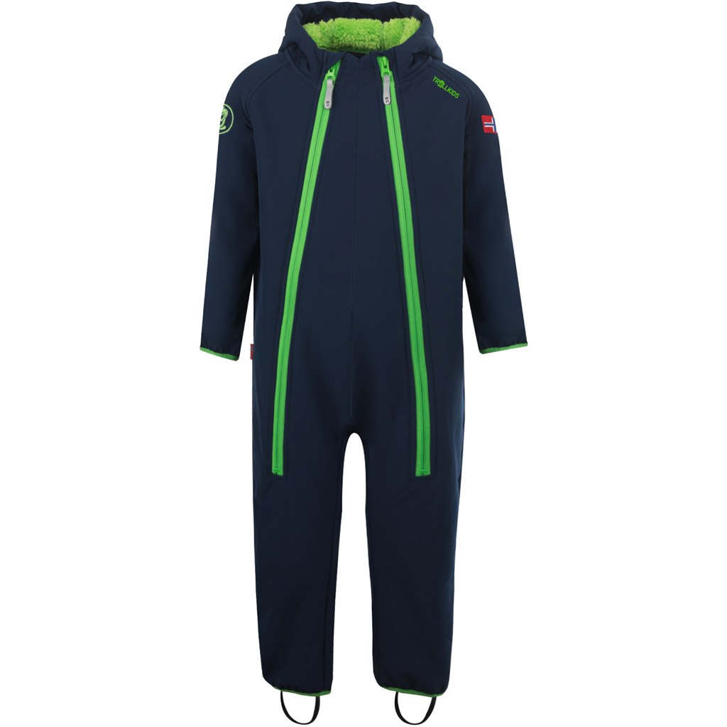 Picture of Trollkids Nordkapp Overall Kids - Navy/Green