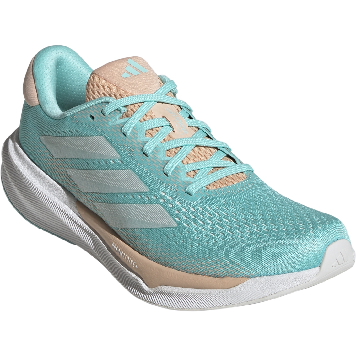 Produktbild von adidas Supernova Stride 2 Laufschuhe Damen - flash aqua/zero metal/power coral IH8652