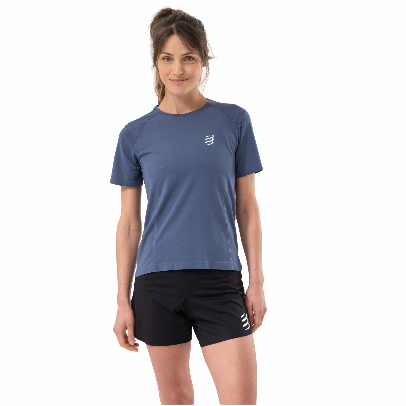 Produktbild von Compressport Performance Running T-Shirt Damen - indigo