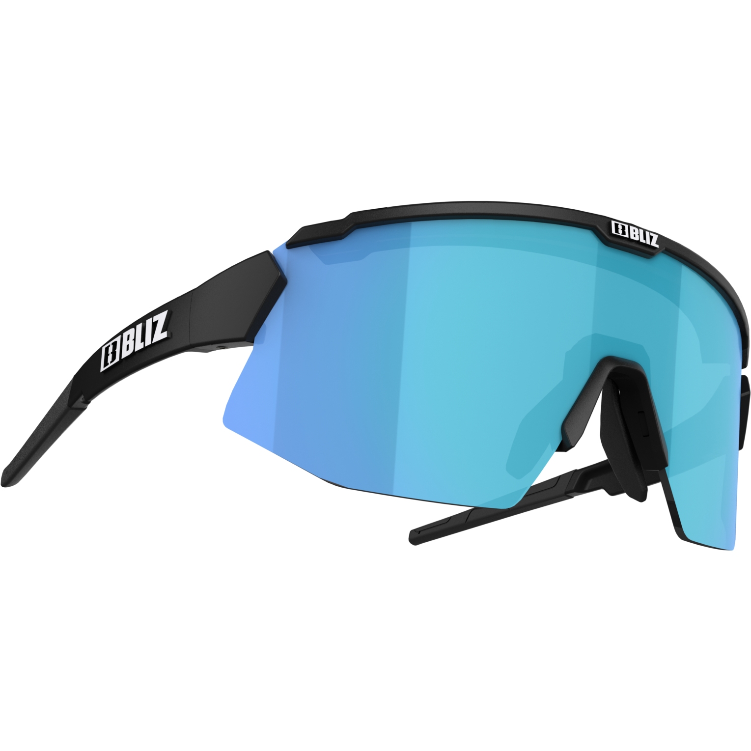 Picture of Bliz Breeze Glasses - Padel Edition - Matt Black / Brown with Blue Multi + Clear