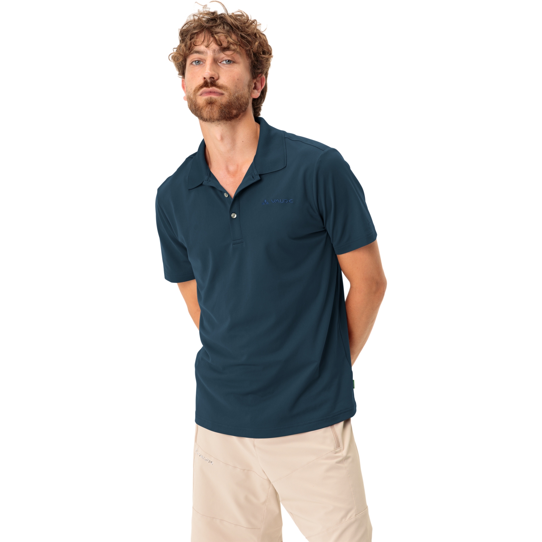 Picture of Vaude Essential Polo Shirt Men - dark sea