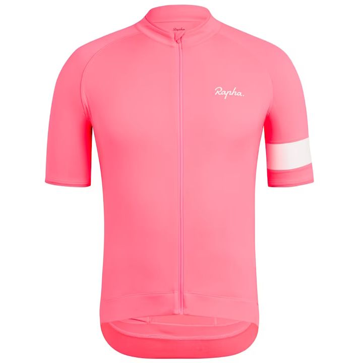 Productfoto van Rapha Core Fietsshirt met Korte Mouwen Heren - high-vis pink
