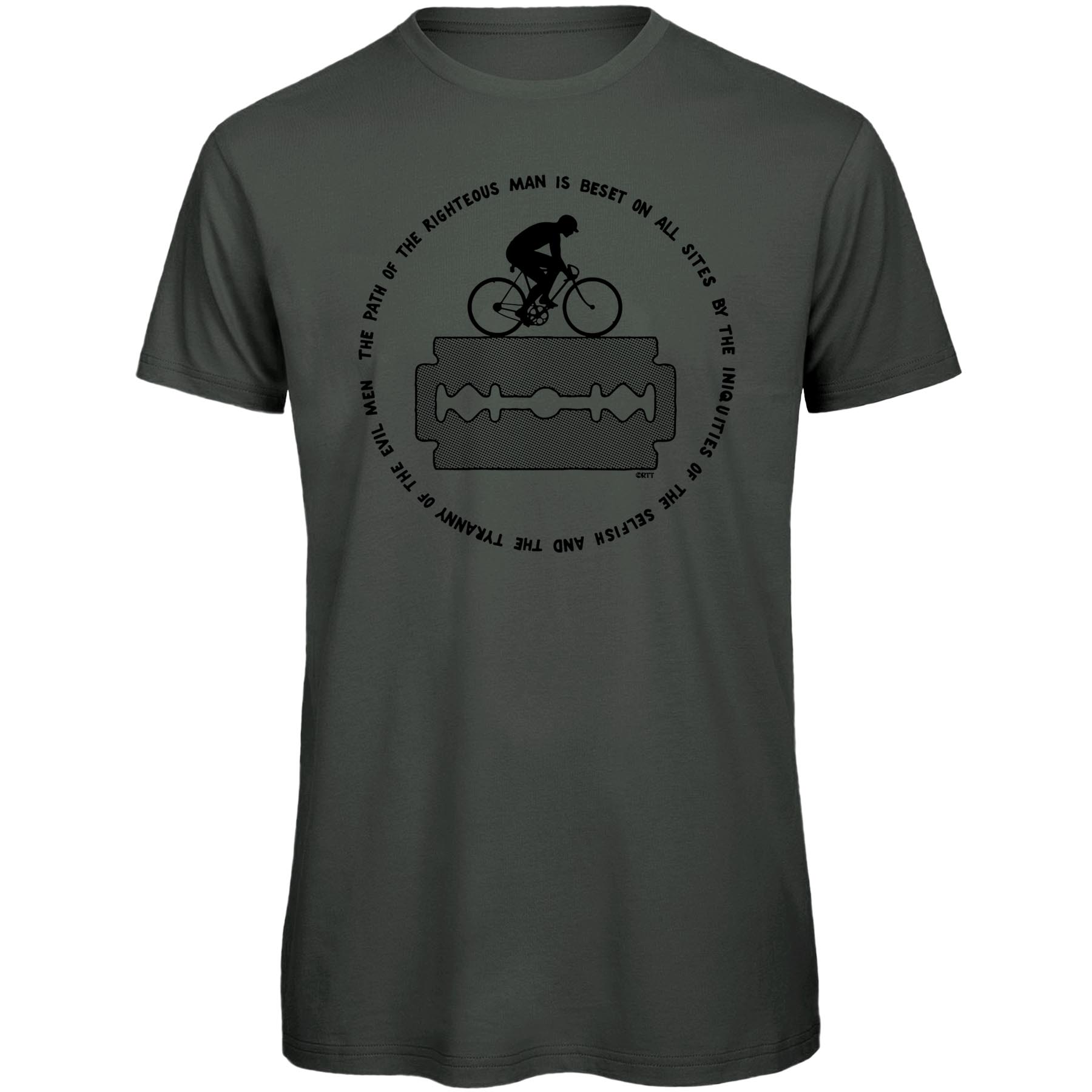 Produktbild von RTTshirts Ezekiel 25:17 Fahrrad T-Shirt Herren - dunkelgrau