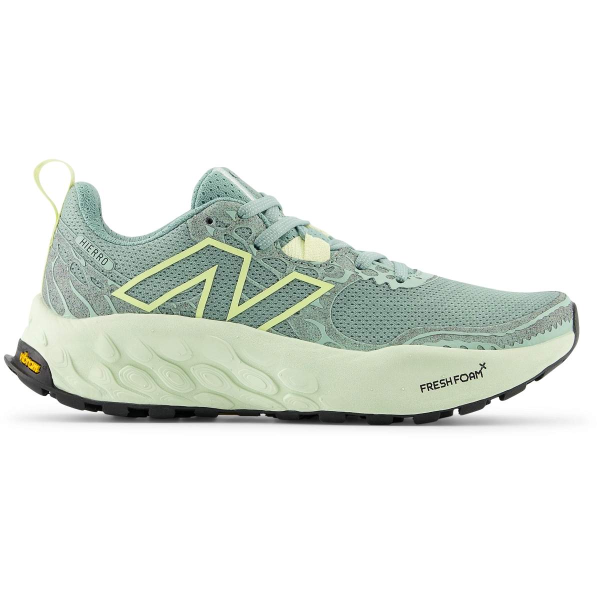 Produktbild von New Balance Fresh Foam X Hierro v8 Trail Laufschuhe Damen - Salt Marsh/Limelight