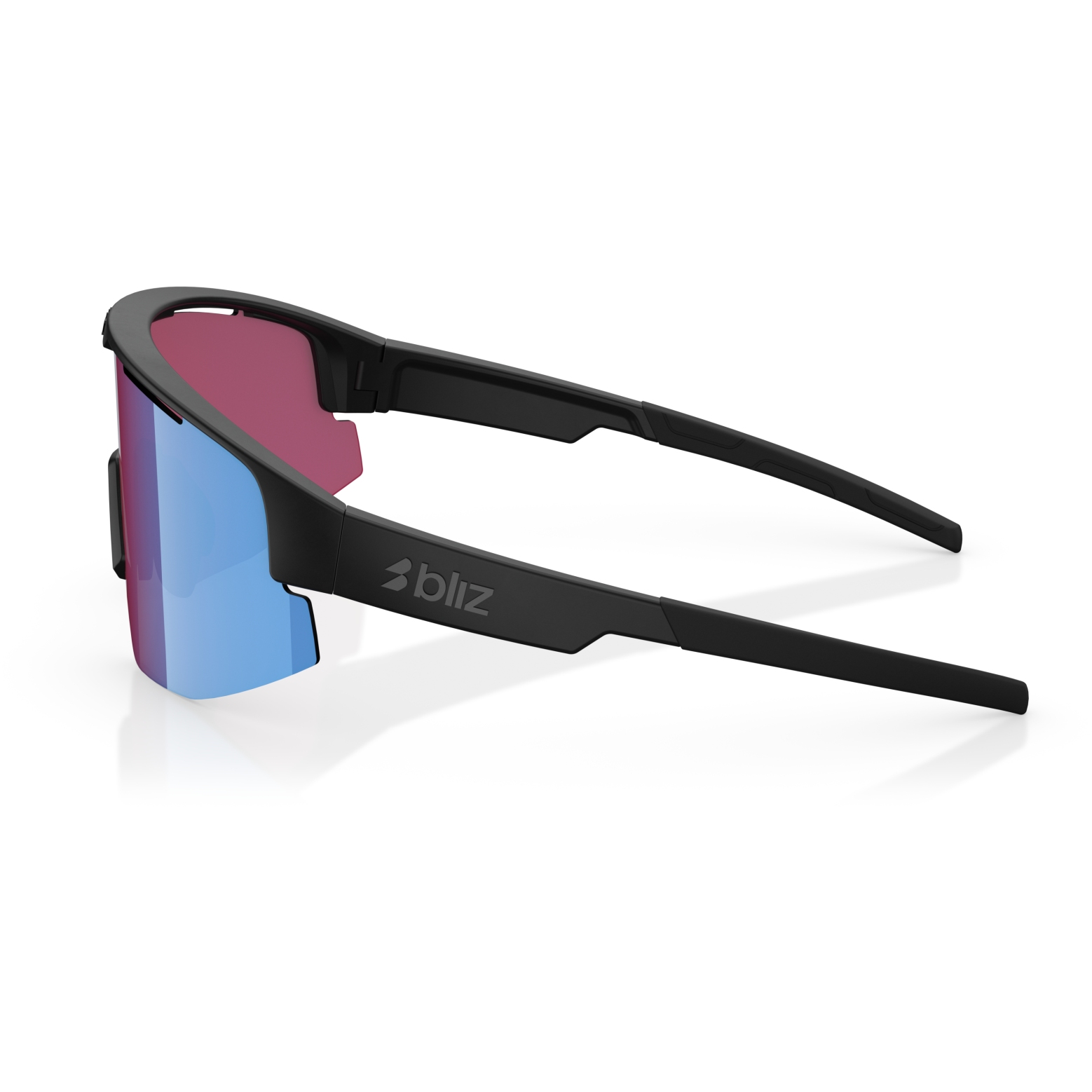 Bliz Matrix Nordic Light Glasses - Matt Black - Begonia/Blue Multi