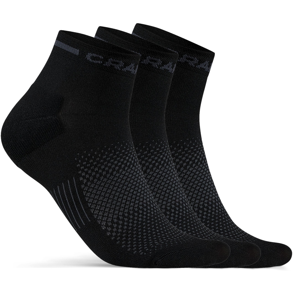 Picture of CRAFT Core Dry Mid Sock 3-Pack - Black