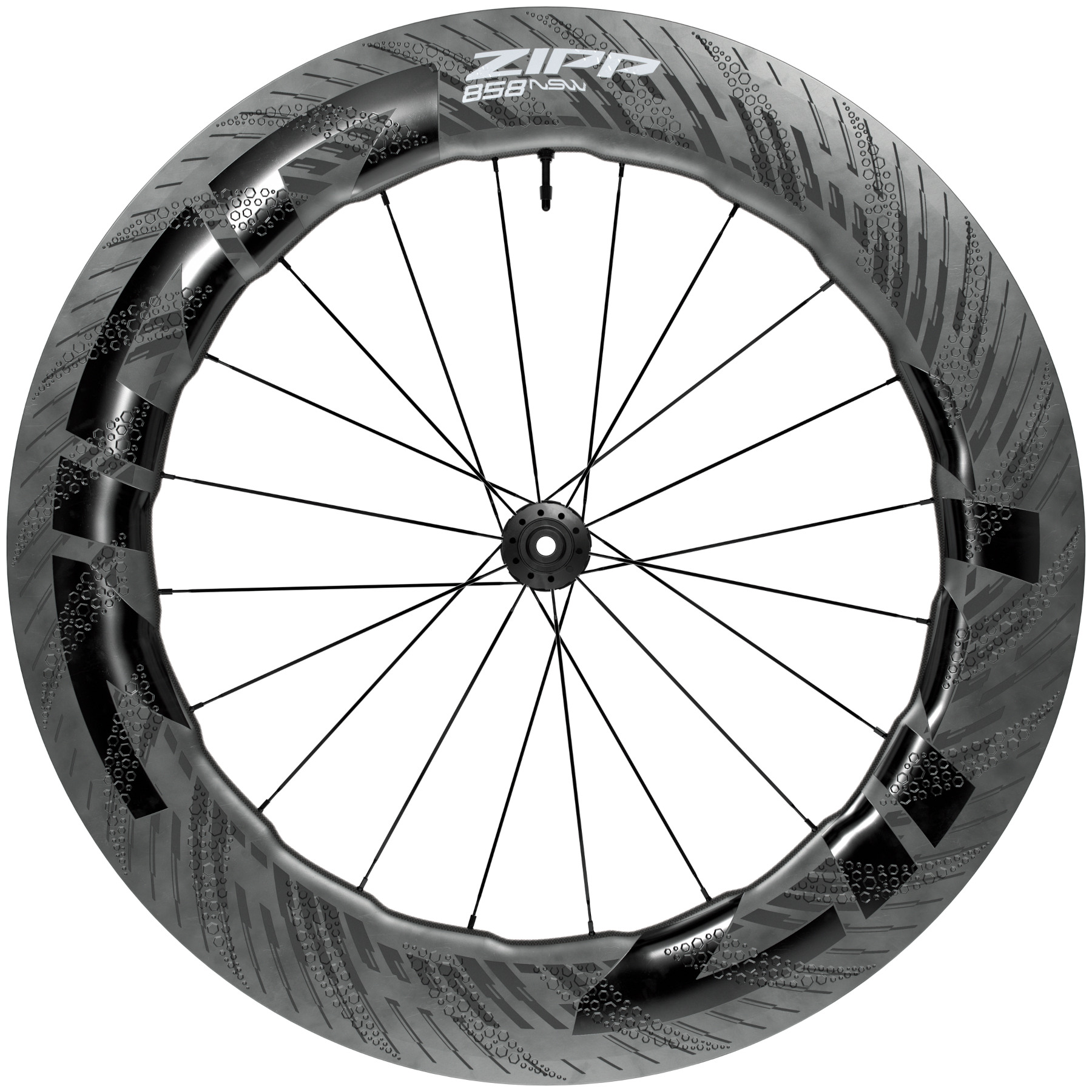 Produktbild von ZIPP 858 NSW Vorderrad (ZR1 SL) - 28&quot; | Carbon | Hookless | Centerlock - 12x100mm