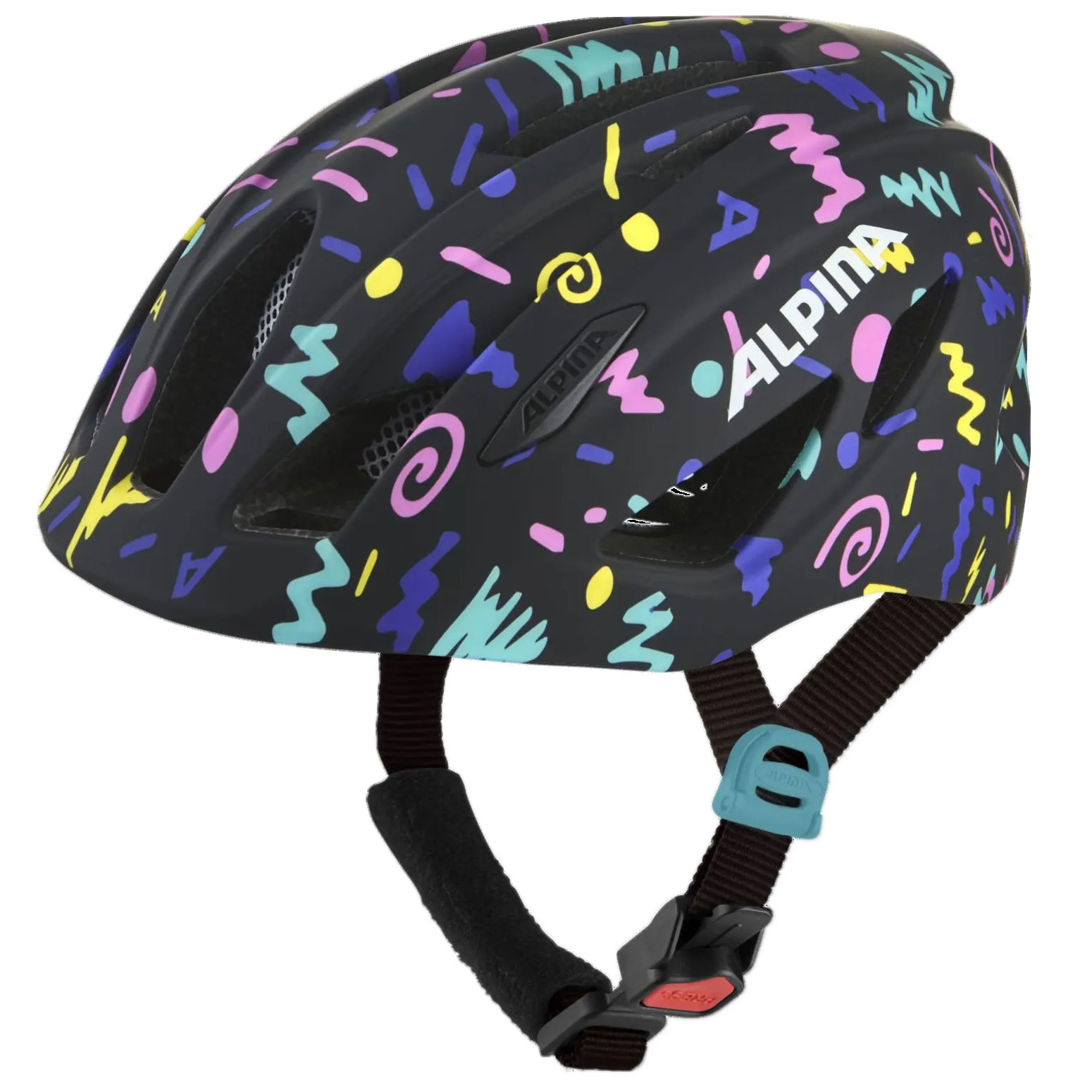 Produktbild von Alpina Pico Kinderhelm - black-confetti gloss