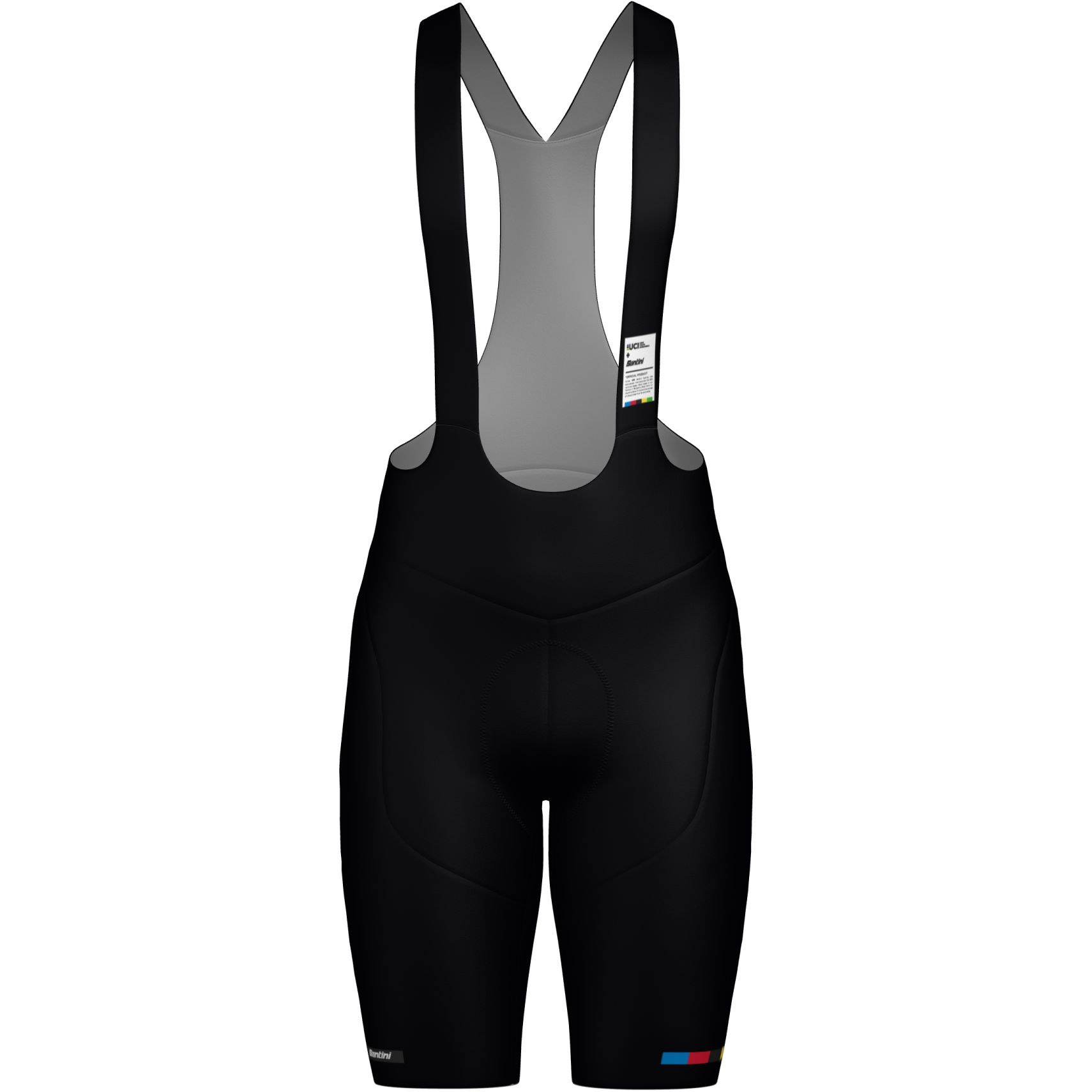 Мужские шорты-полукомбинезон Santini UCI World Champion Mondo RE1377GITMONDO - черный NE