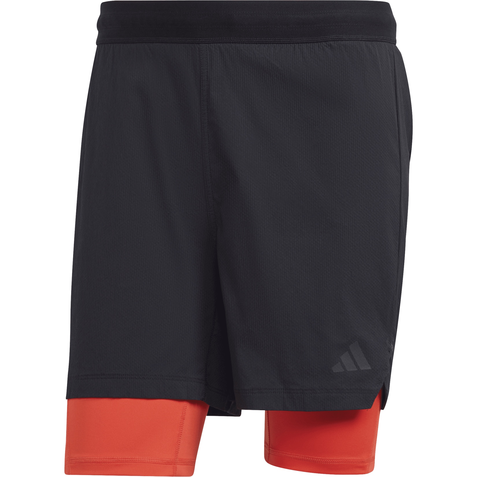 Productfoto van adidas 2-In-1 Power Workout 7&quot; Shorts Heren - black/bright red/black HY0778