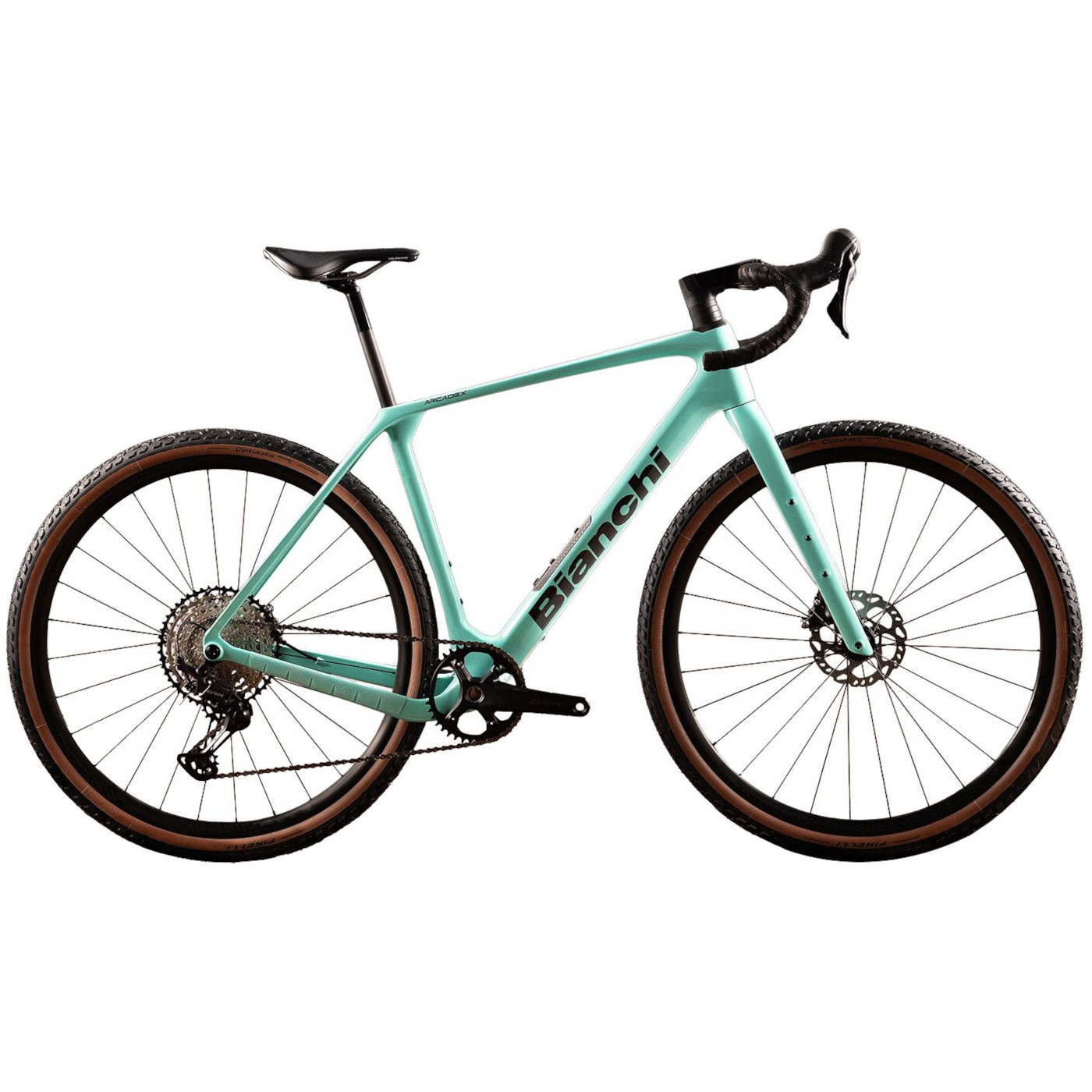 Bianchi ARCADEX PRO Carbon Gravel Bike 2025 CK16 green water matt