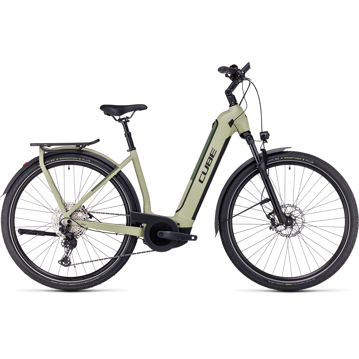 Produktbild von CUBE KATHMANDU HYBRID SLX 750 - Tiefeinstieg Trekking E-Bike - 2023 - green / olive