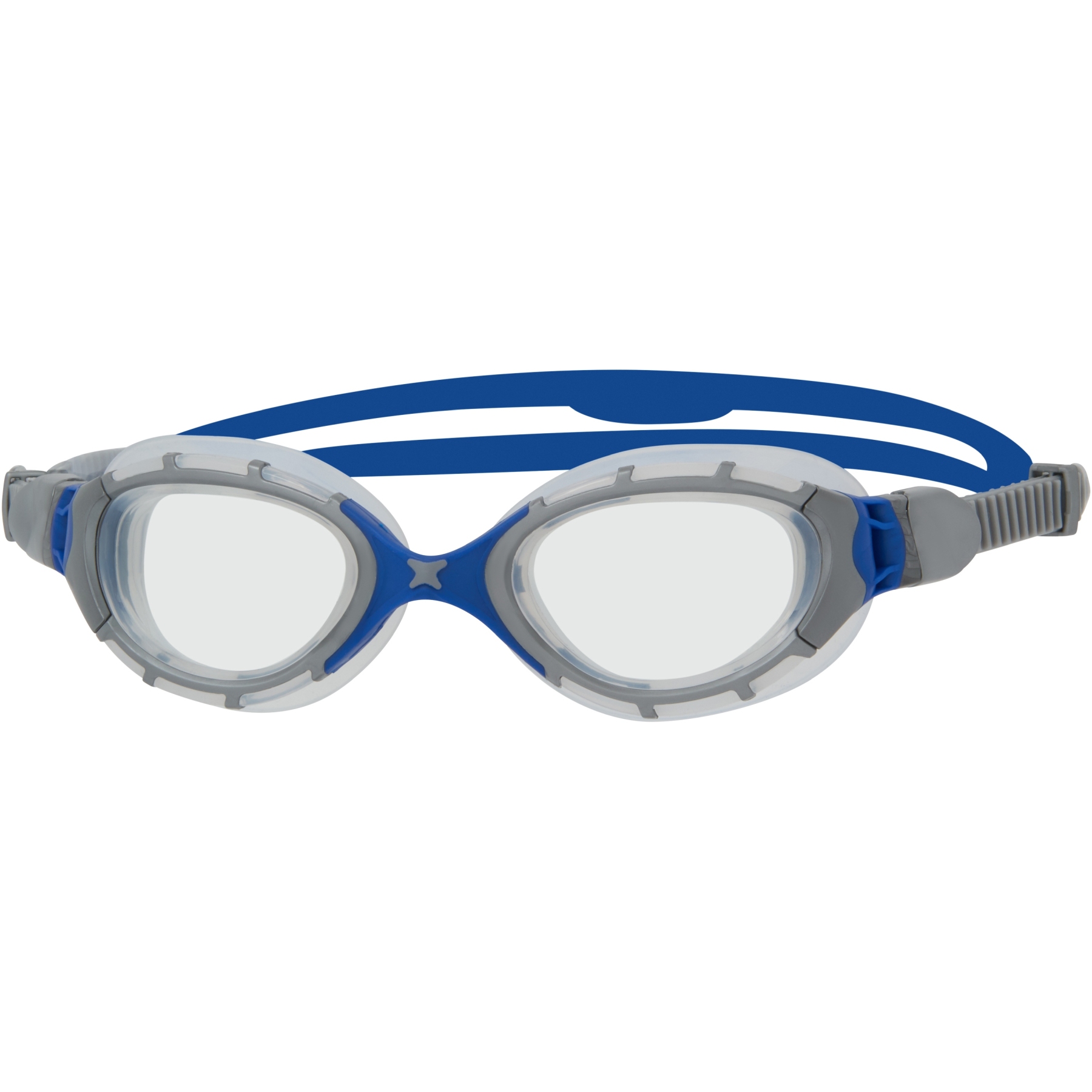 Image of Zoggs Predator Flex Swimming Goggles - grey/blue/clear