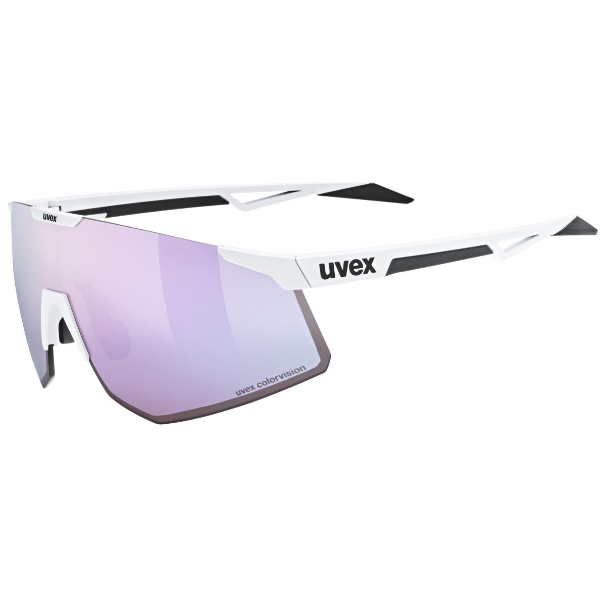 Produktbild von Uvex pace perform small CV Brille - white matt/mirror pink colorvision