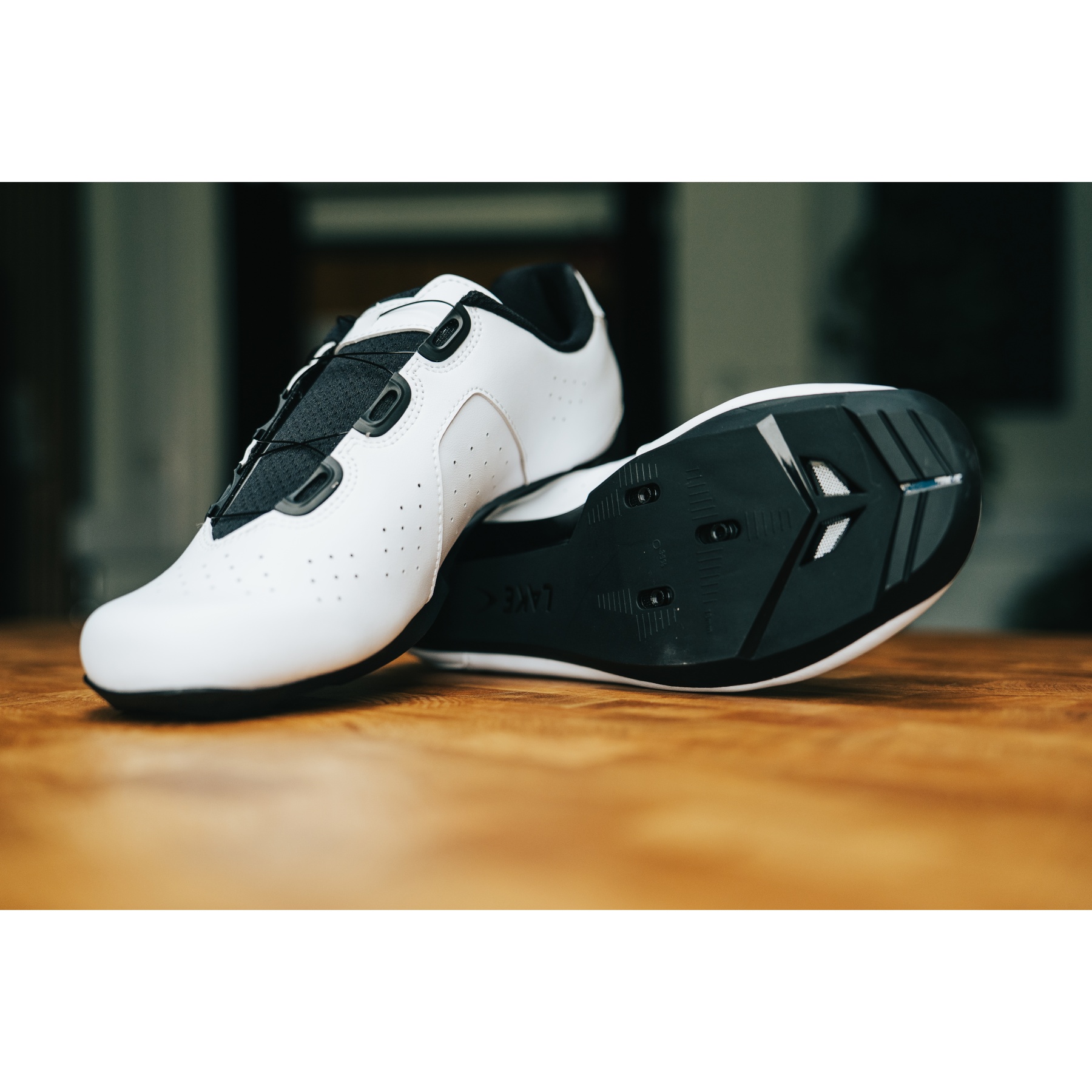 Lake CX178 Racefietsschoenen Heren - X Wide - wit/zwart | BIKE24