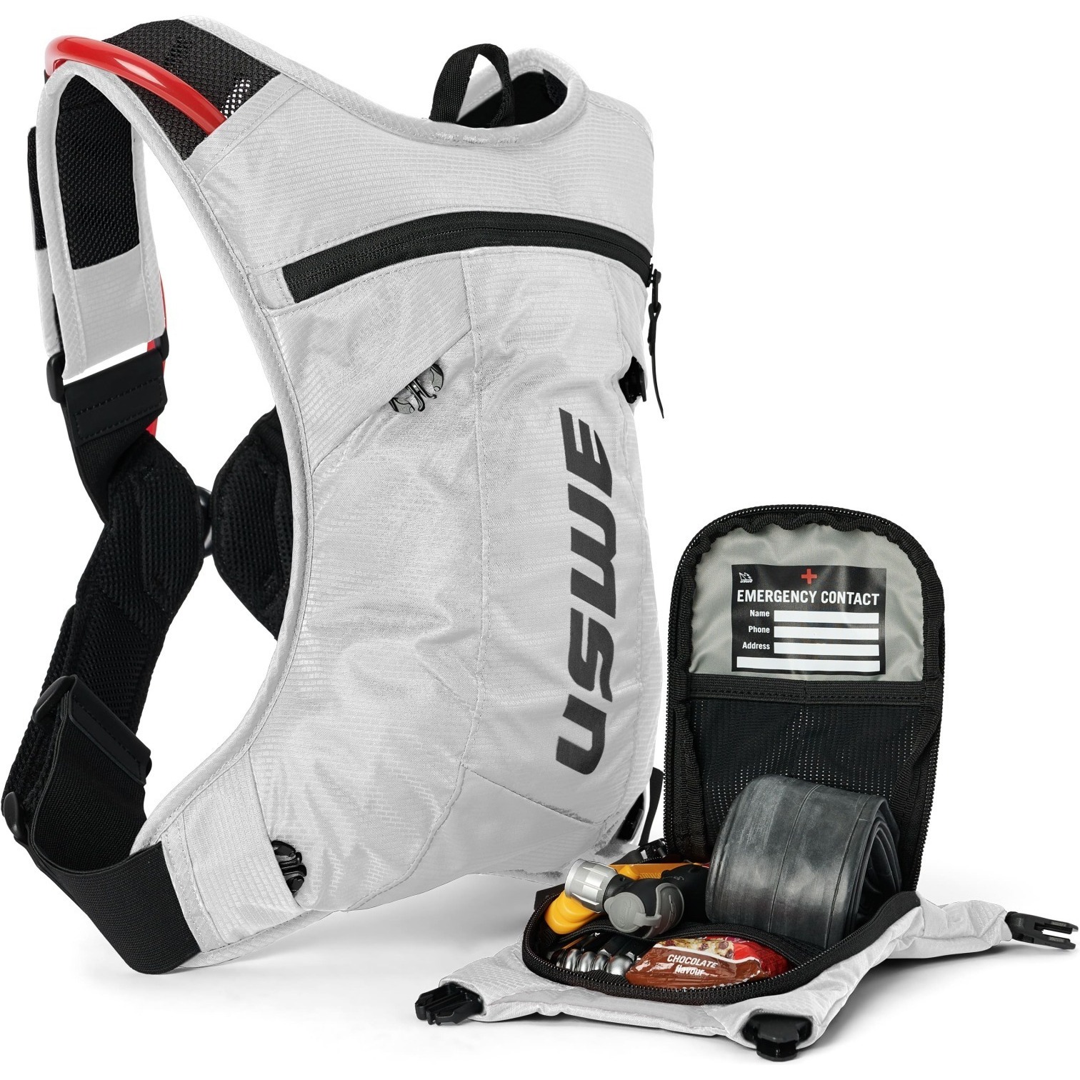 Sac à Dos USWE Hajker PRO 30L - À Roulettes, Pour Randonnée VTT - Blanc