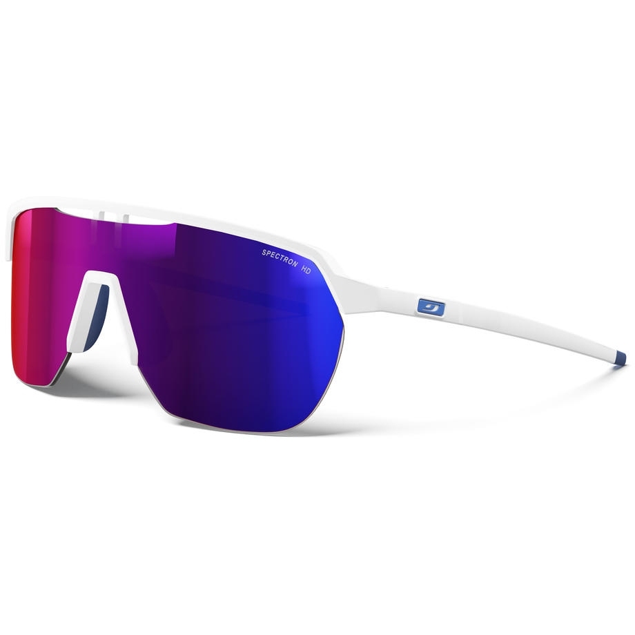 Photo produit de Julbo Lunettes de Soleil - Frequency - Groupama-FDJ - Matt White - Blue / Multilayer Rose Spectron HD 3