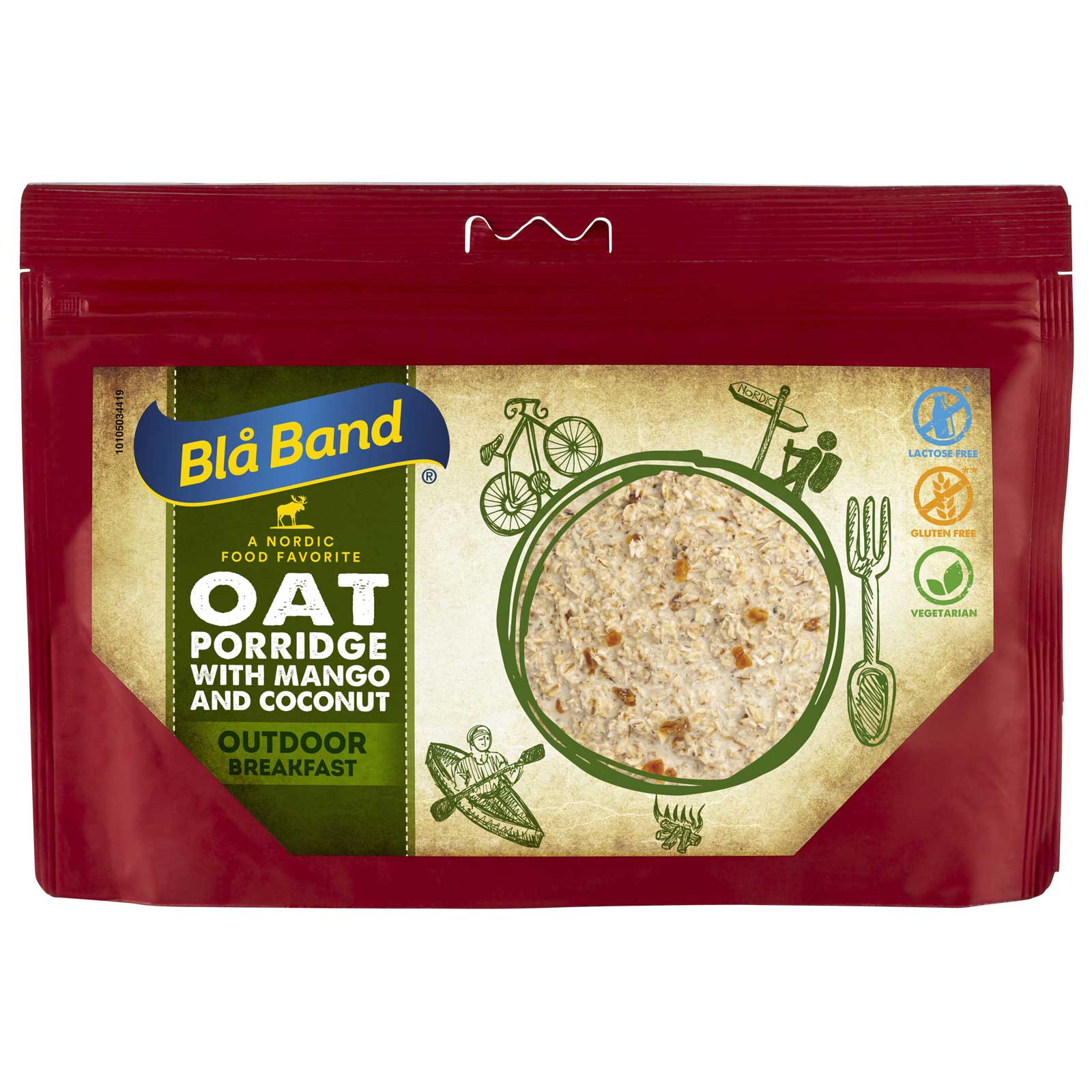 Picture of Blå Band Oat Porridge with Coconut and Mango - Outdoor Breakfast - 150g