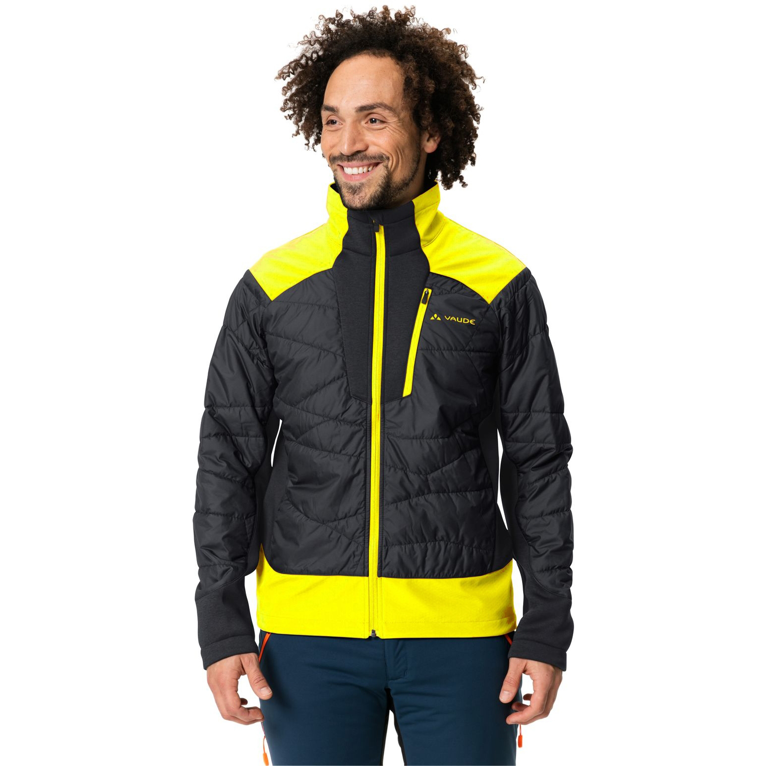 Image of Vaude Minaki Jacket III Men - black/neon yellow
