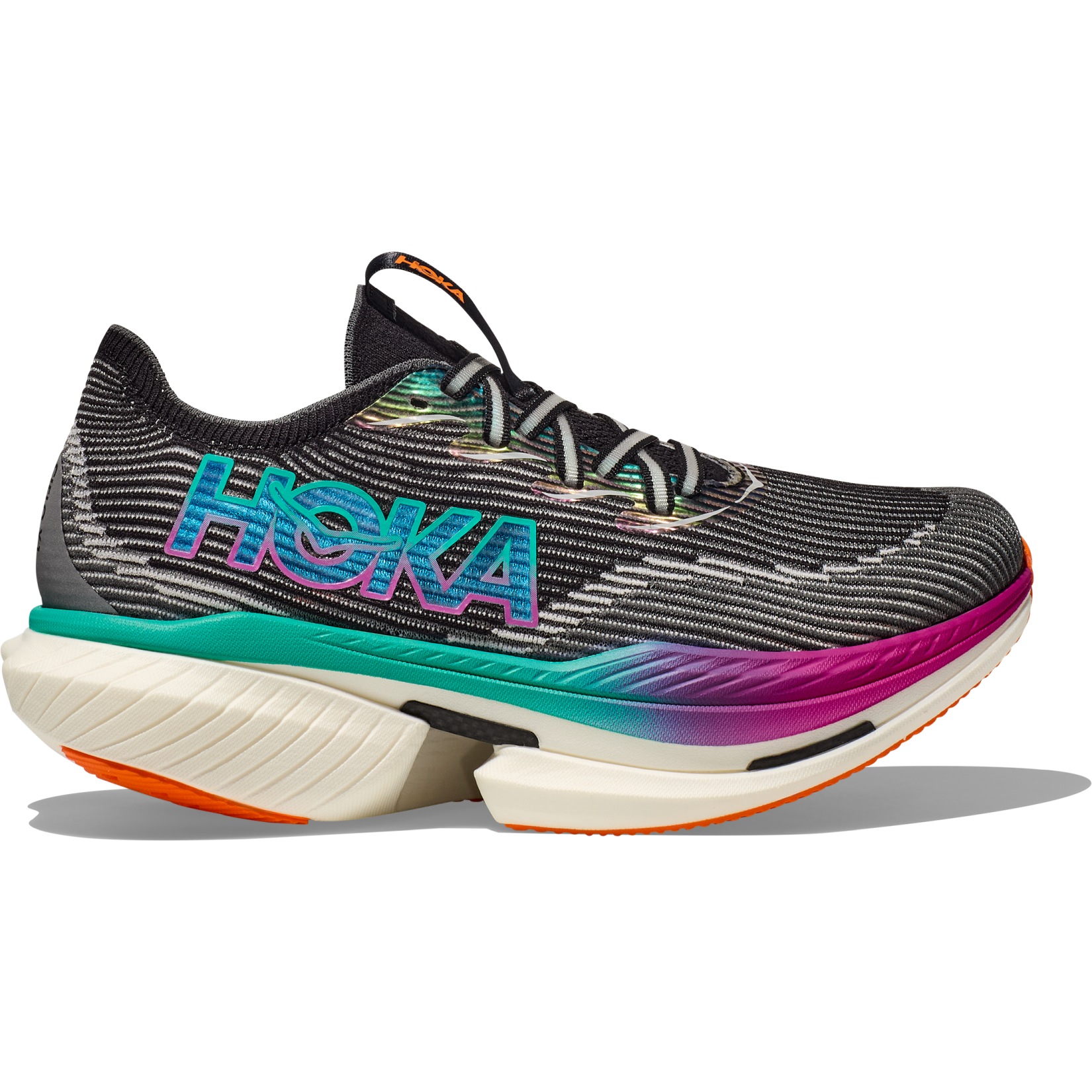 Hoka Cielo X 1 Running Shoes Unisex - black / electric aqua | BIKE24