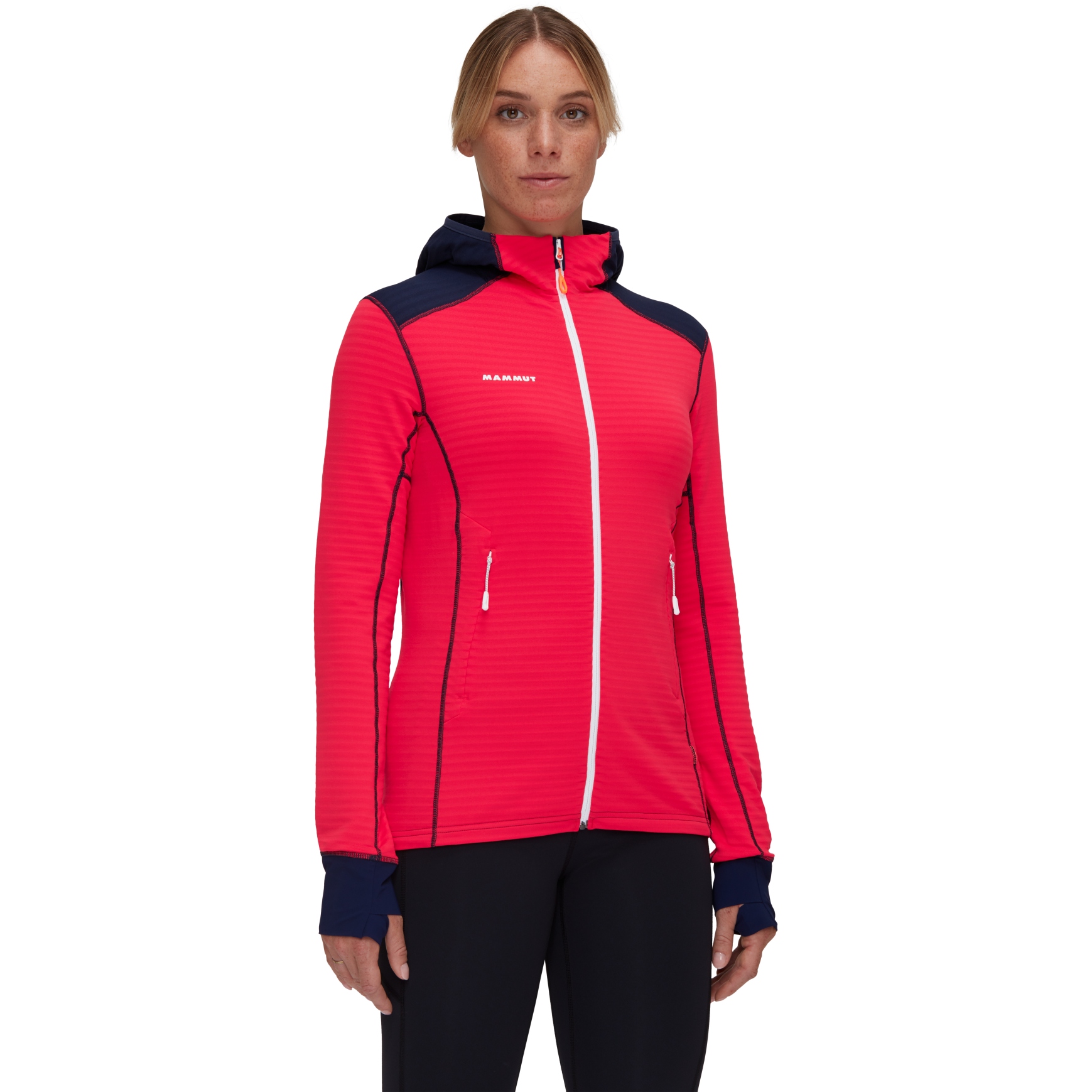 Produktbild von Mammut Taiss Light Midlayer Jacke mit Kapuze Damen - azalea-marine