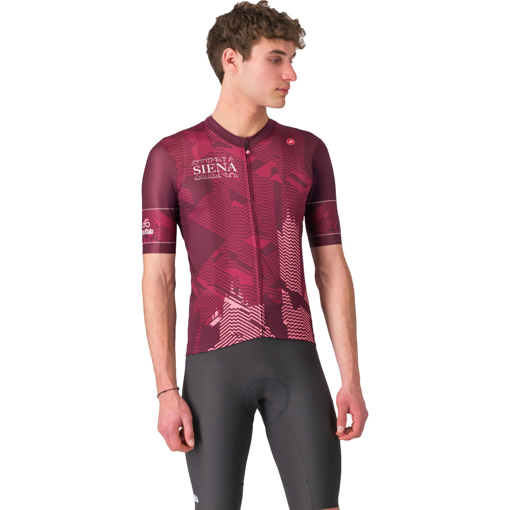 Produktbild von Castelli Giro d&#039;Italia #Giro Siena Kurzarmtrikot Herren - bordo&#039; scuro/rosa giro 625