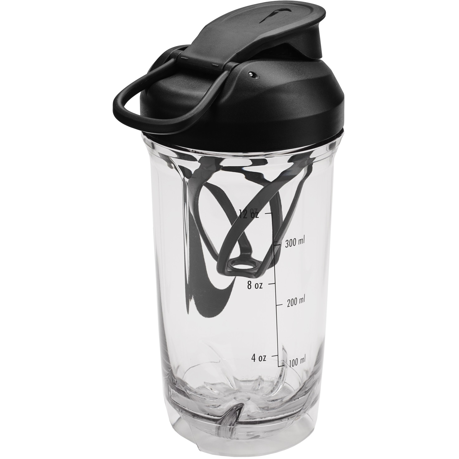 Бутылка-шейкер Nike Tritan Recharge, 16 унций / 473 мл - прозрачная/черная/black/black black 910