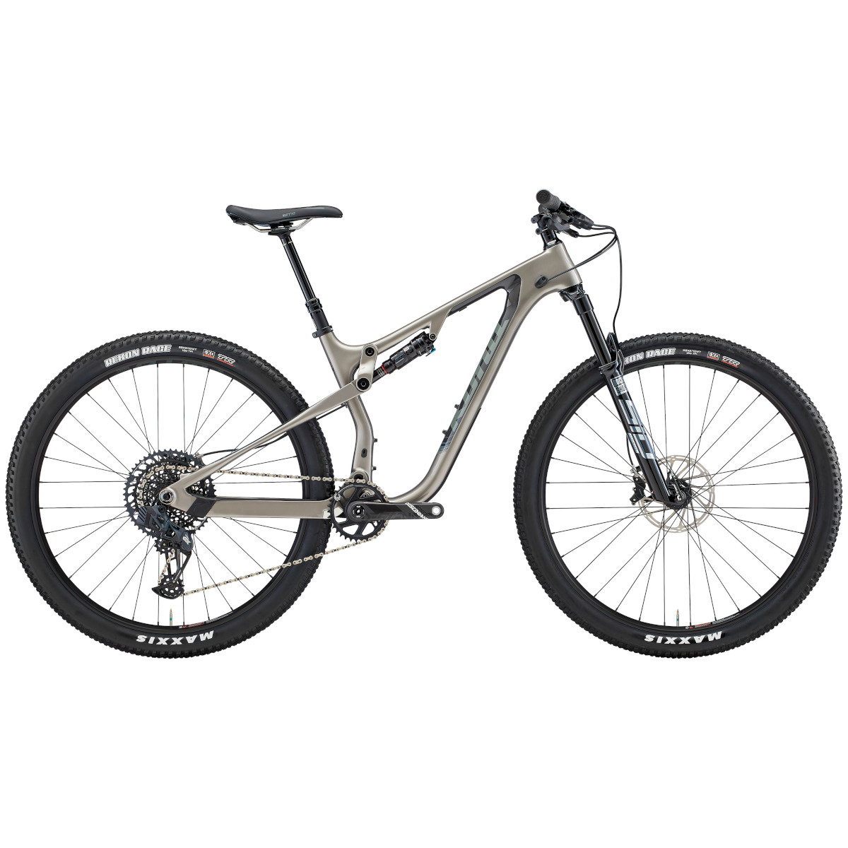 Productfoto van Kona HEI HEI CR/DL - 29&quot; Carbon Mountain Bike - 2023 - gloss metallic grey