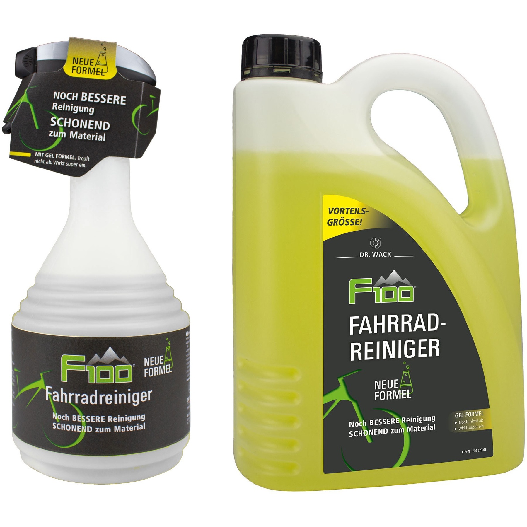 Picture of Dr. Wack F100 Bicycle-Cleaner Bundle - 2 Litre Canister with Spray Bottle 750 ml