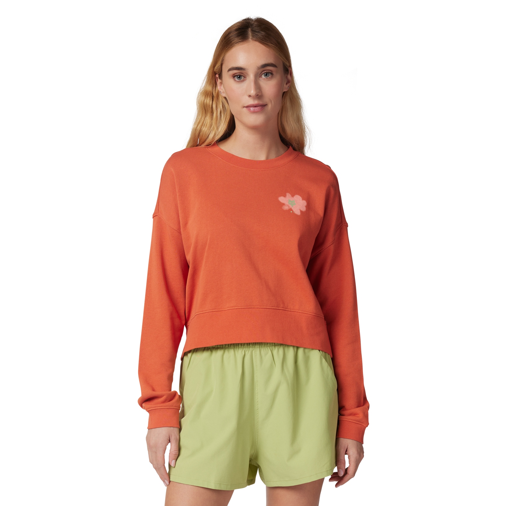 Produktbild von FOX Byrd Fleece Sweatshirt Damen - atomic orange