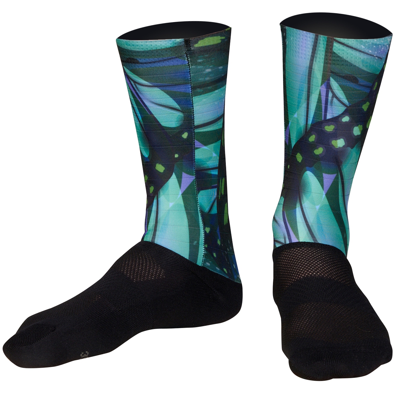 Picture of Bioracer Technical Cycling Socks - Papillon - moss green