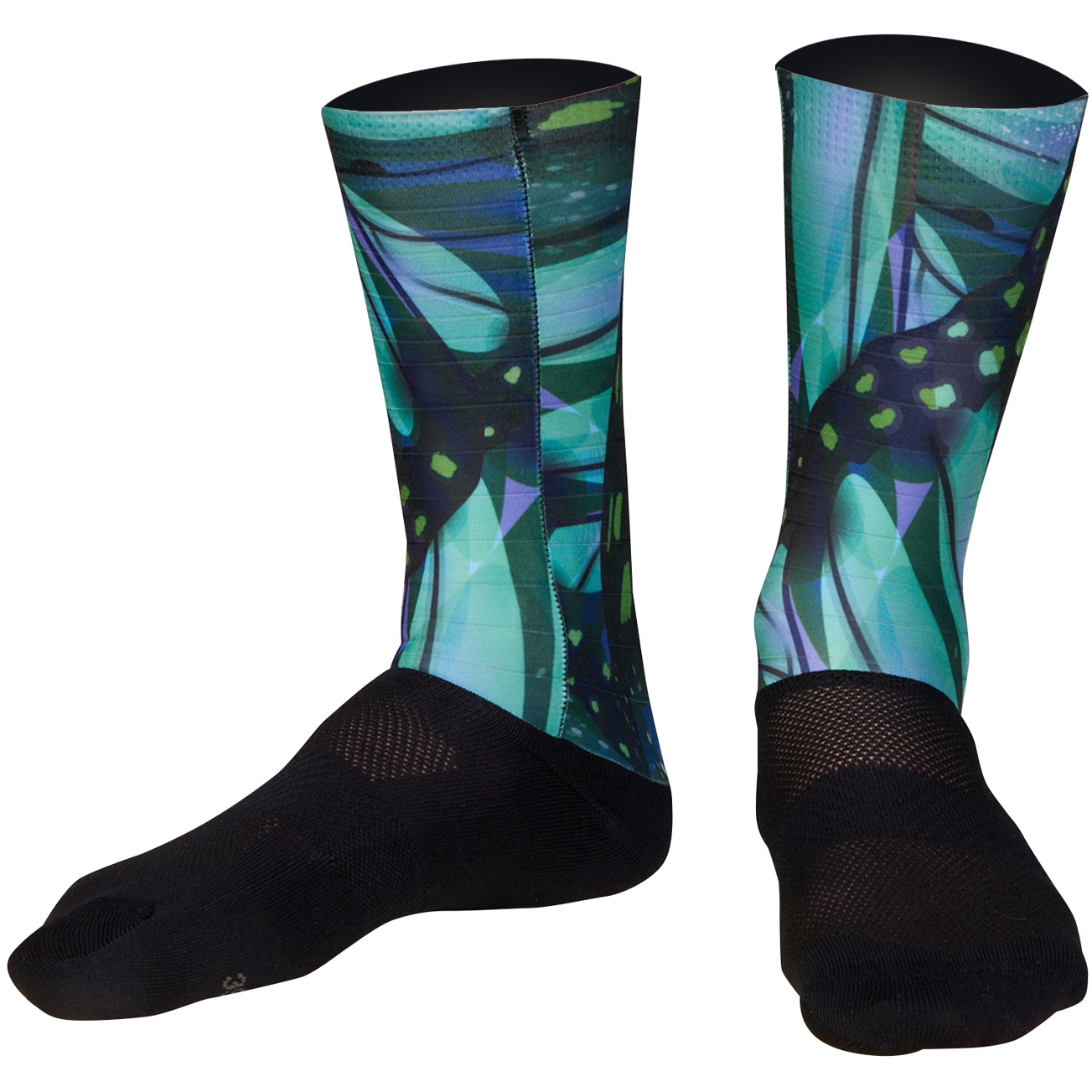 Bioracer Technical Cycling Socks - Papillon - moss green | BIKE24