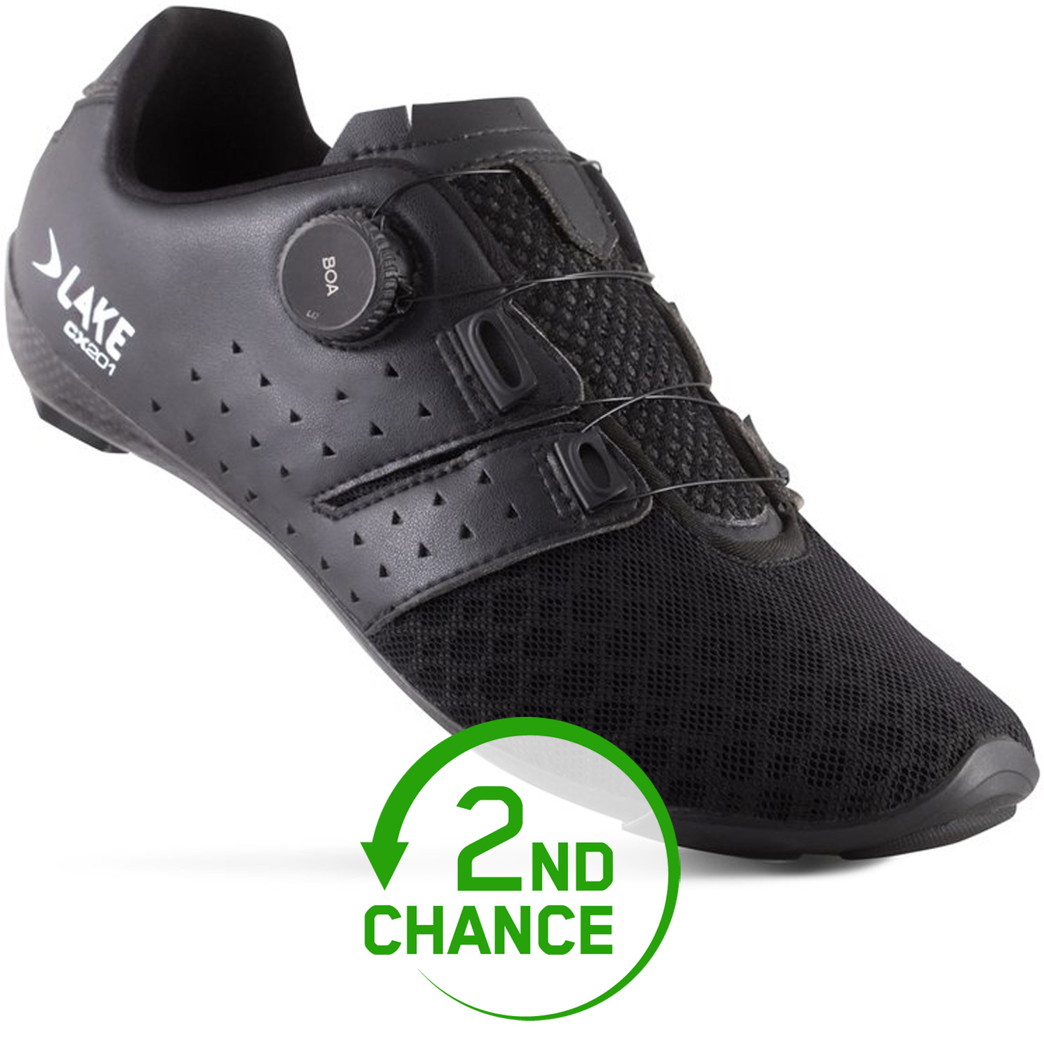 Produktbild von Lake CX201 Rennradschuhe Herren - schwarz /schwarz - B-Ware