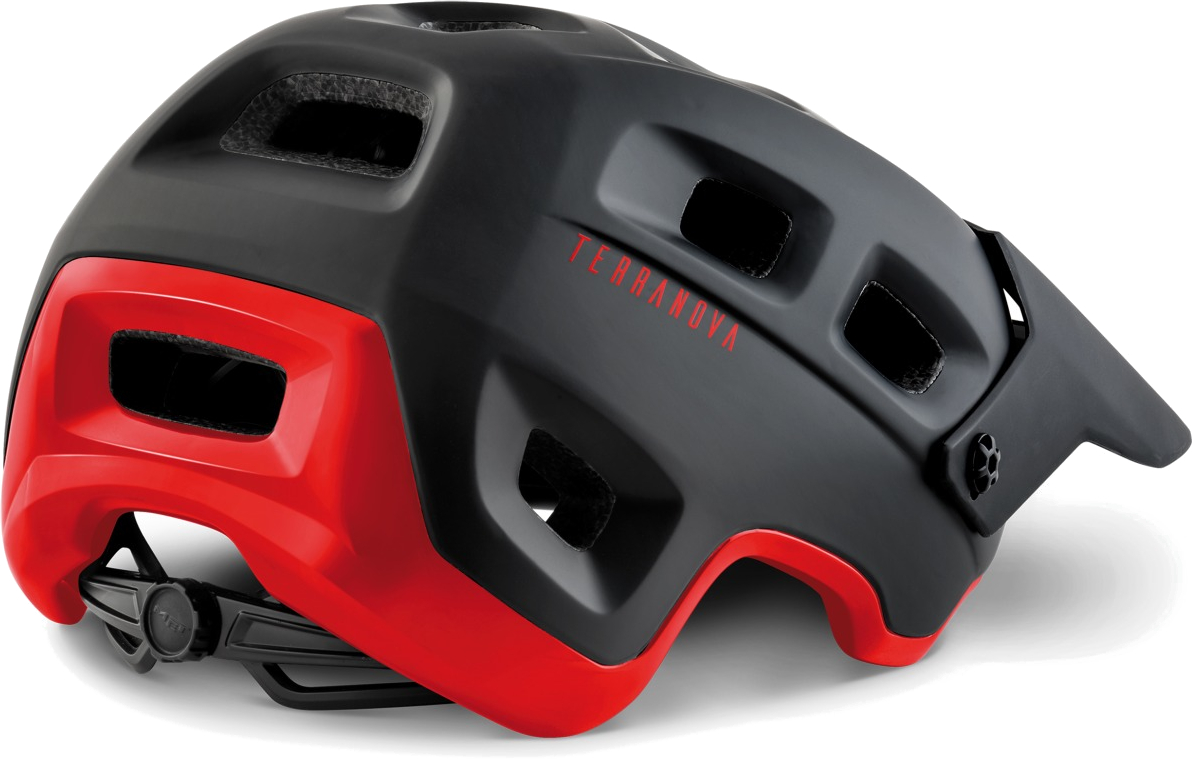 MET Terranova Helmet Black Red Matt Glossy BIKE24