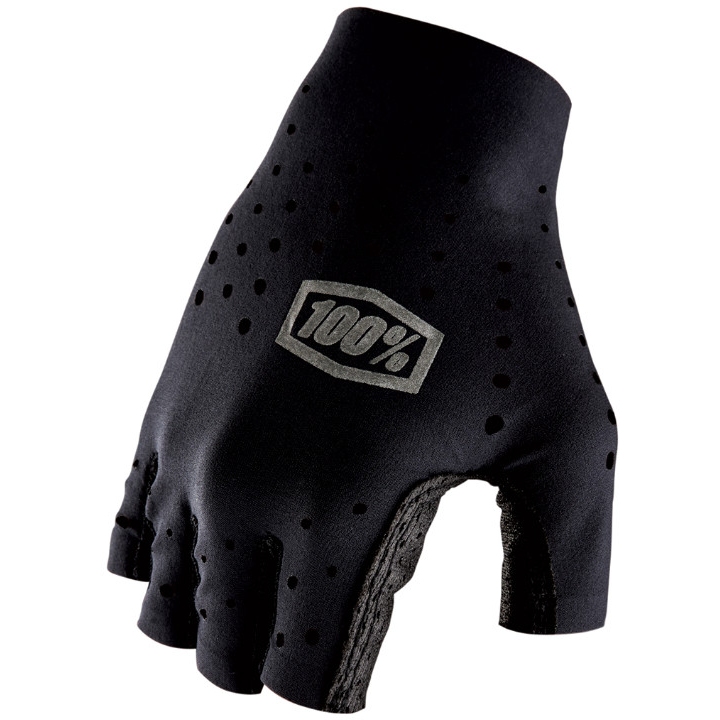 Picture of 100% Sling Short Finger Bike Gloves - black