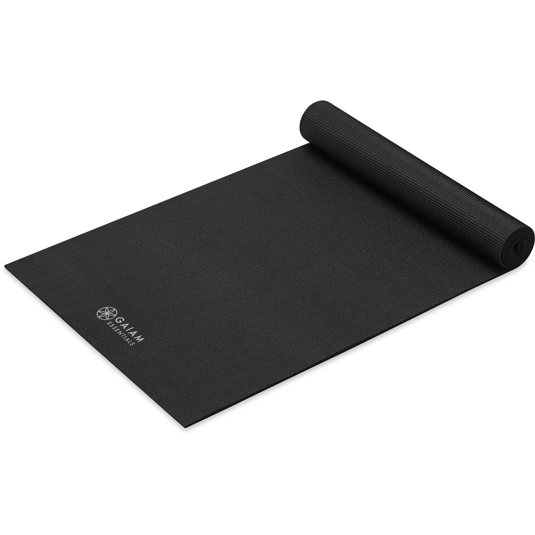 Gaiam Essentials Yoga Mat & Sling (6mm) - Black