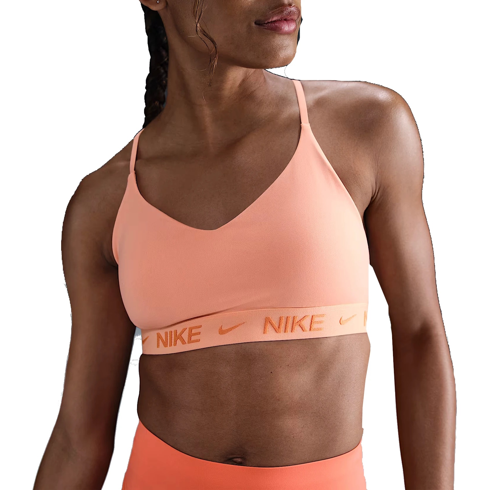 Picture of Nike Indy Light Support Padded Sports Bra Women - apricot agate/apricot agate FD1062-844