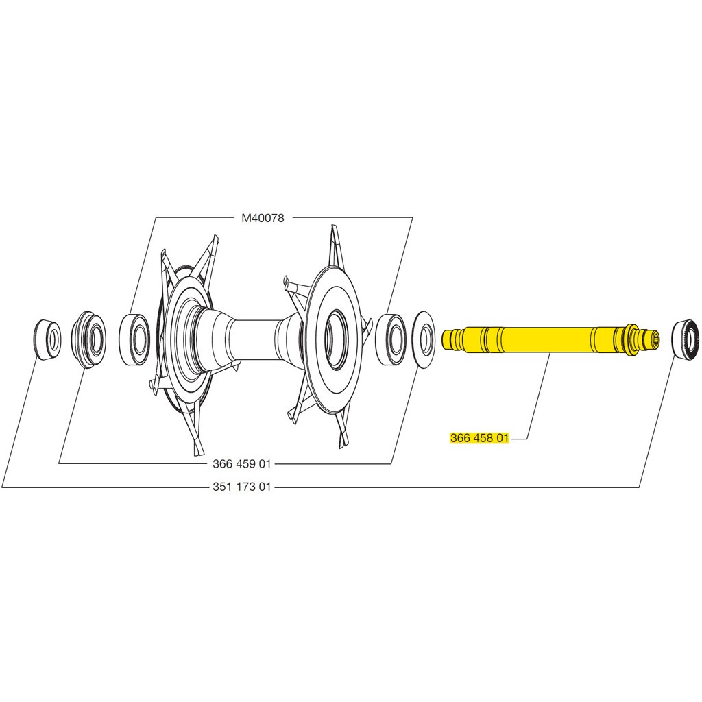 Picture of Mavic Front Wheel Axle for Cosmic Carbone Ultimate - 36645801