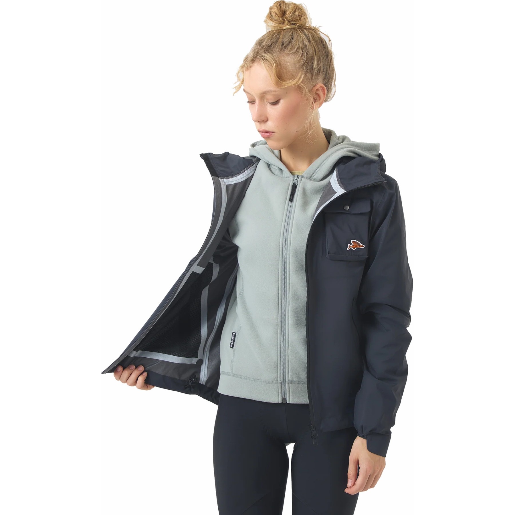 Café du Cycliste Alizee Rain Jacket Unisex - anthracite | BIKE24