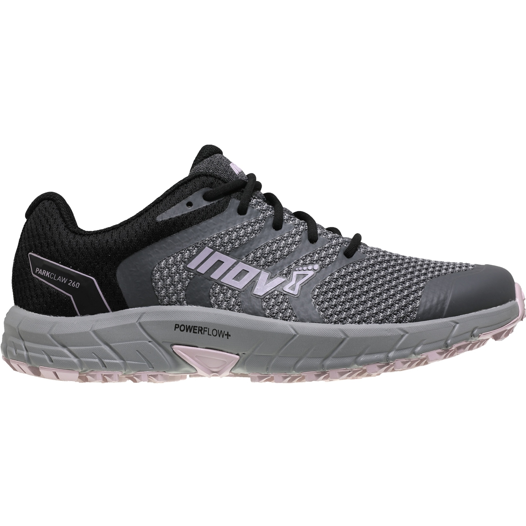 Image of Inov-8 Parkclaw 260 Knit Wide Women's Running Shoes - grey/black/pink