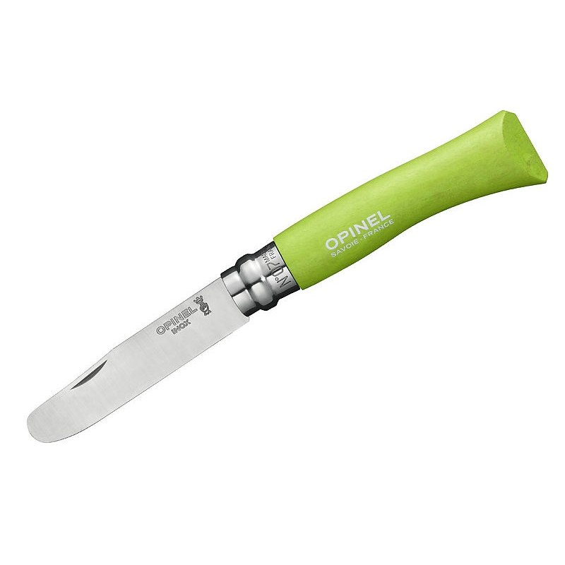 Image of Opinel Children Knife, N°07, stainless - green