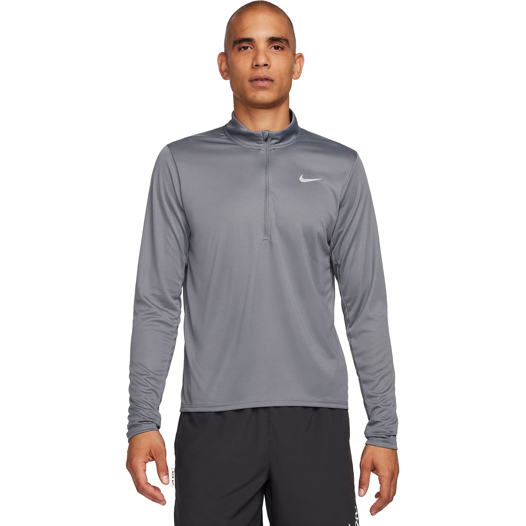 Produktbild von Nike Pacer Dri-FIT-Laufoberteil mit Halbreißverschluss Herren - smoke grey/reflective silver FQ2494-084