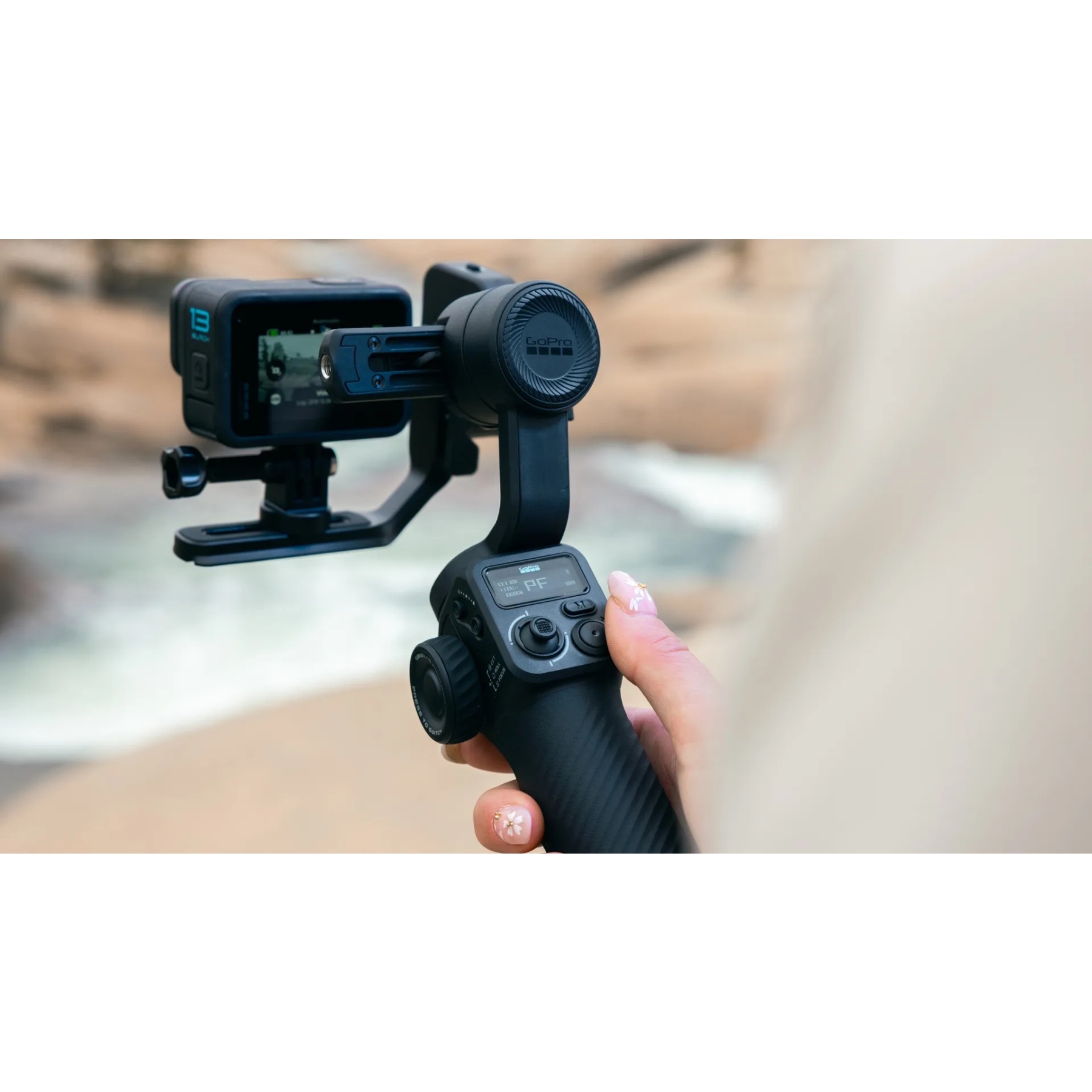 Support Caméra Moto/vélo Aluminium 360° – Rotule Double, Pince 19-49mm, Compatible GoPro, Insta360, DJI