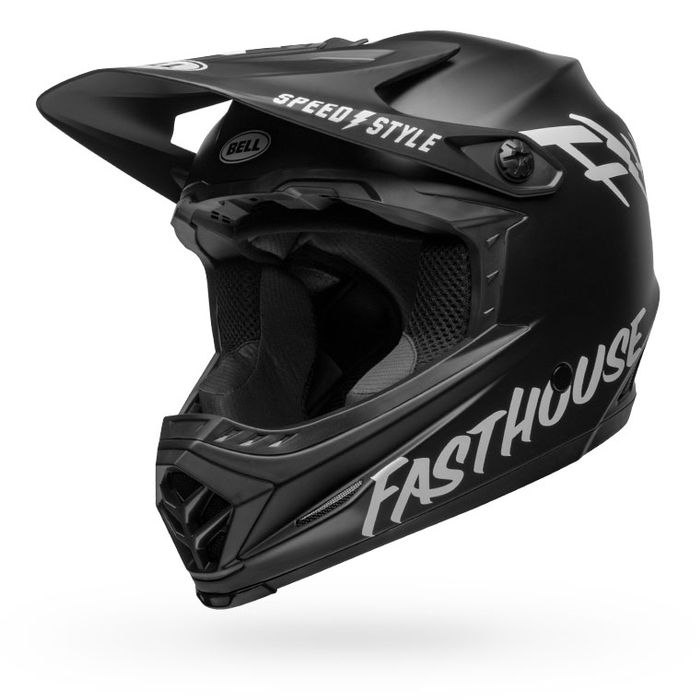 Productfoto van Bell Full-9 Fusion MIPS Helm - matte black/white fasthouse